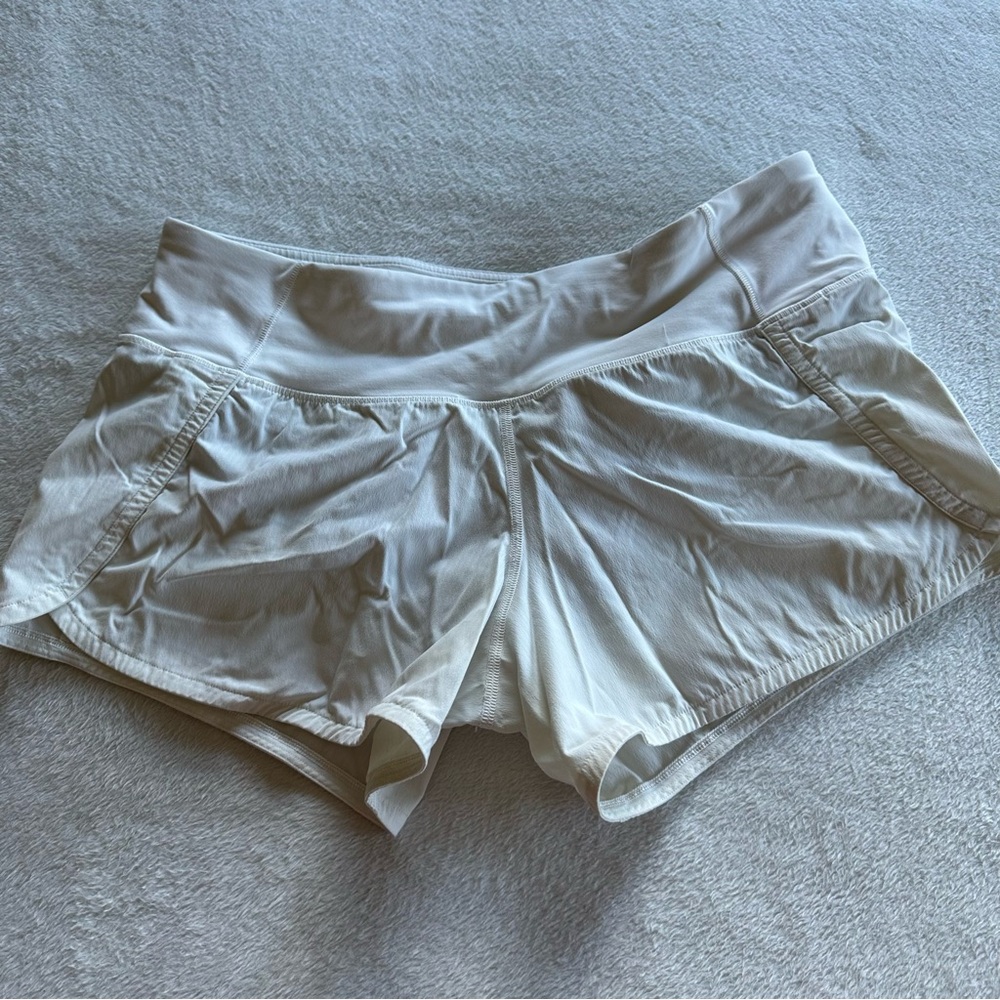 lululemon athletica white Athletic Shorts